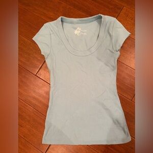 Pilcro Sky Blue Short Sleeve Tee